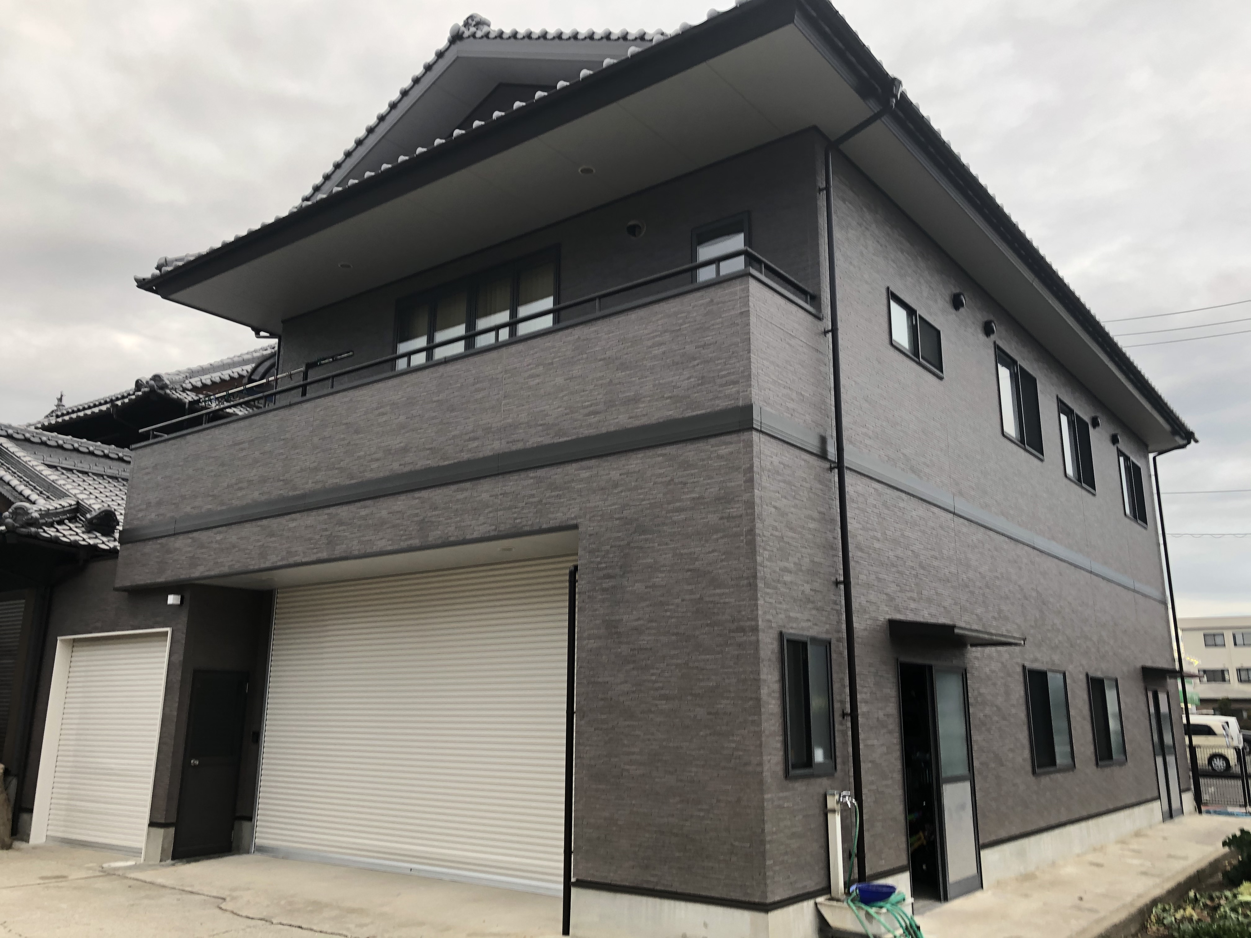 外壁多彩模様塗装-高松市