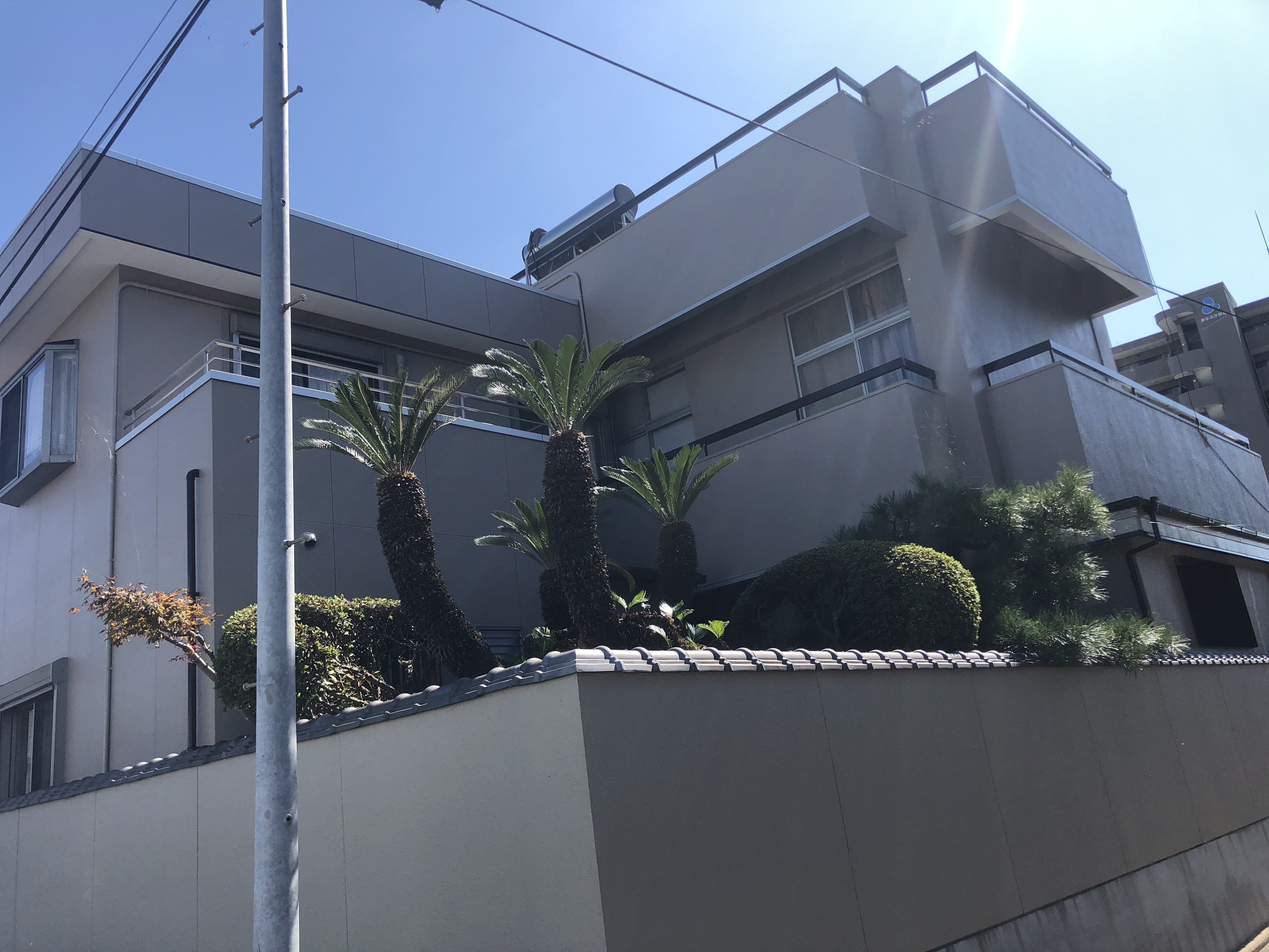 外壁・塀塗装及び屋上防水工事-高松市
